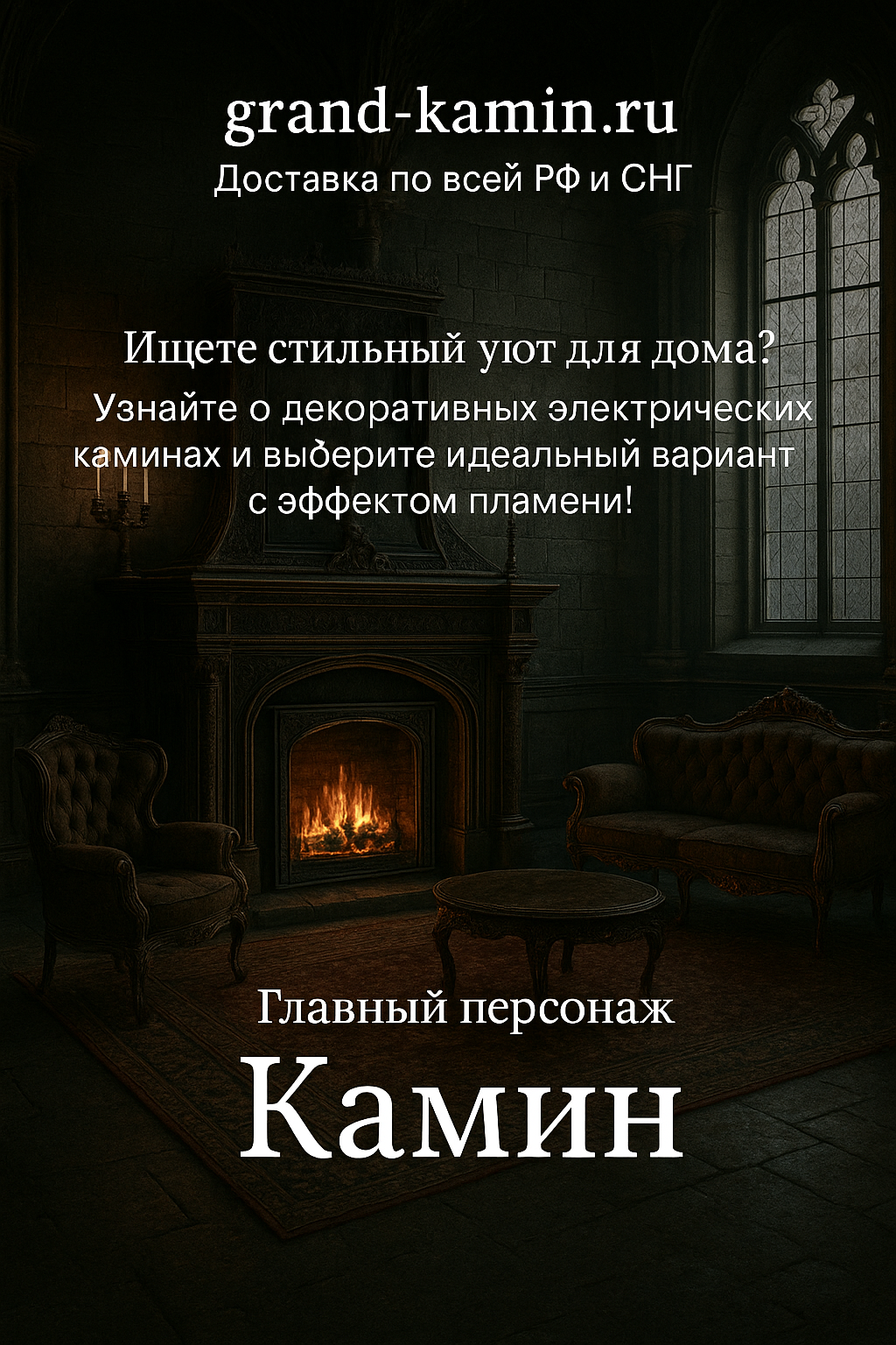 Подробнее о статье Декоративный электрический камин ‘Фаворит (венге)’ с реалистичным пламенем и паровым эффектом