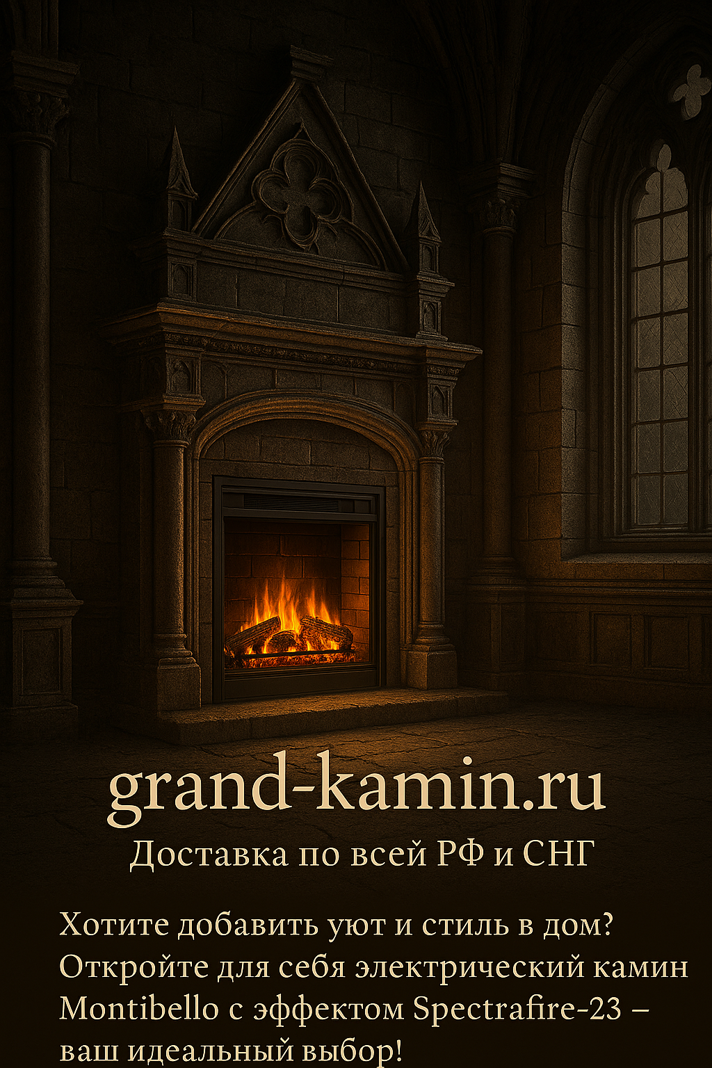 Вы сейчас просматриваете Электрический камин Montibello с эффектом Spectrafire-23: уют и стиль в вашем доме