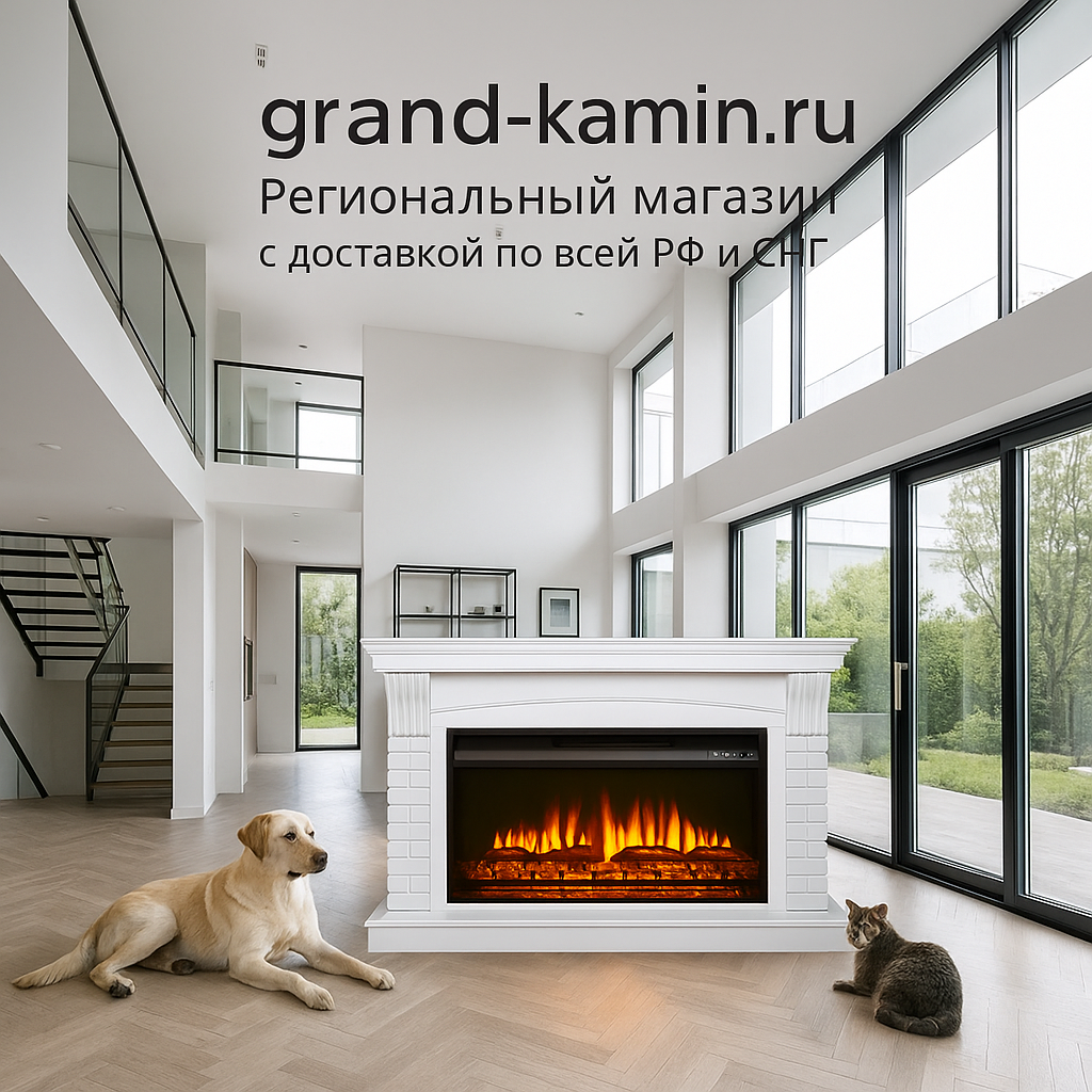 Подробнее о статье Электрический камин Sahama (античный дуб) с реалистичным пламенем и паровым эффектом