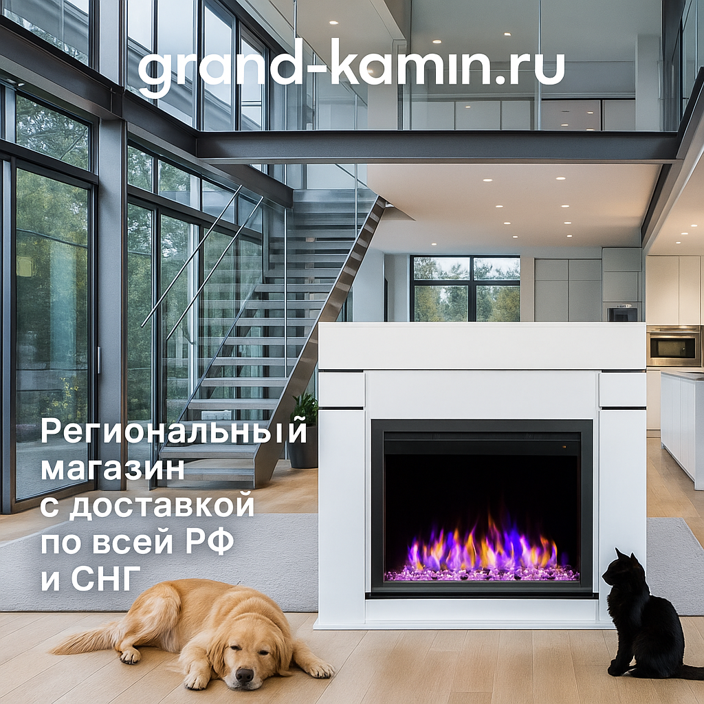 Подробнее о статье Электрический камин Sofia (белый) + Vista 28 (София) с 3D эффектом и паром