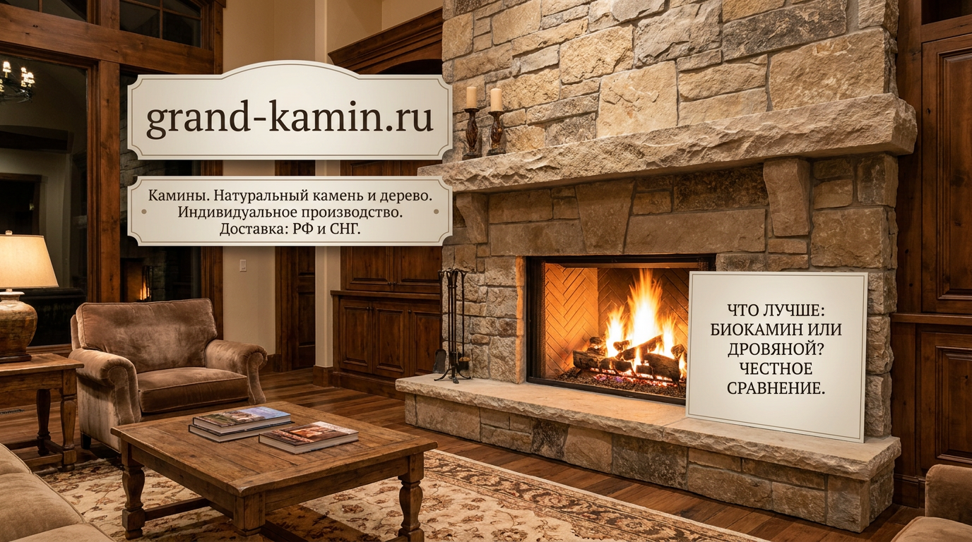 Подробнее о статье Какой камин лучше: биокамин или дровяной? Честное сравнение