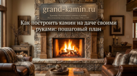 ак построить камин на даче своими руками: пошаговый план